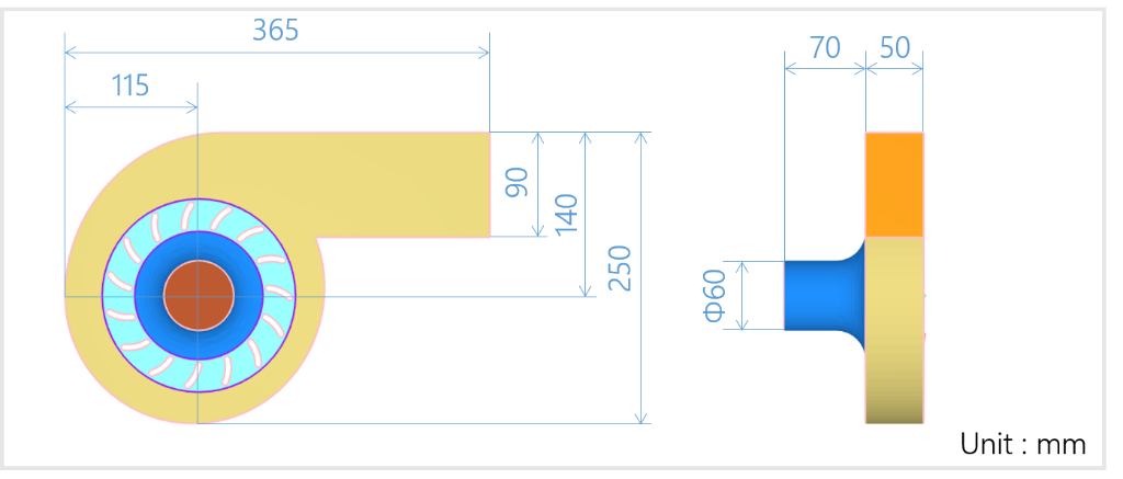 適用事例】CONVERGEとmodeFRONTIERの連成による遠心ファン翼形状
