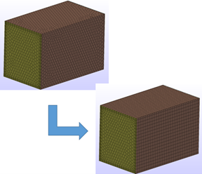 ボリュームメッシュをExtrudeメッシュに置き替える方法