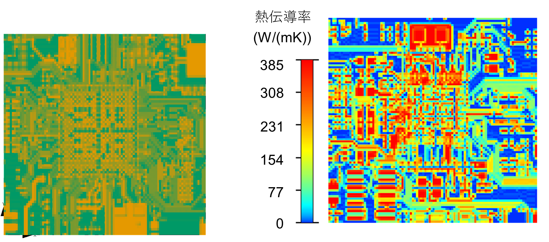 図15 PCBとその熱伝導率分布