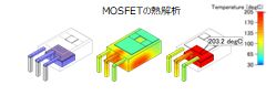 Flotherm PackでMOSFET内部構造をモデリングより正確な温度分布、ジャンクション温度を取得