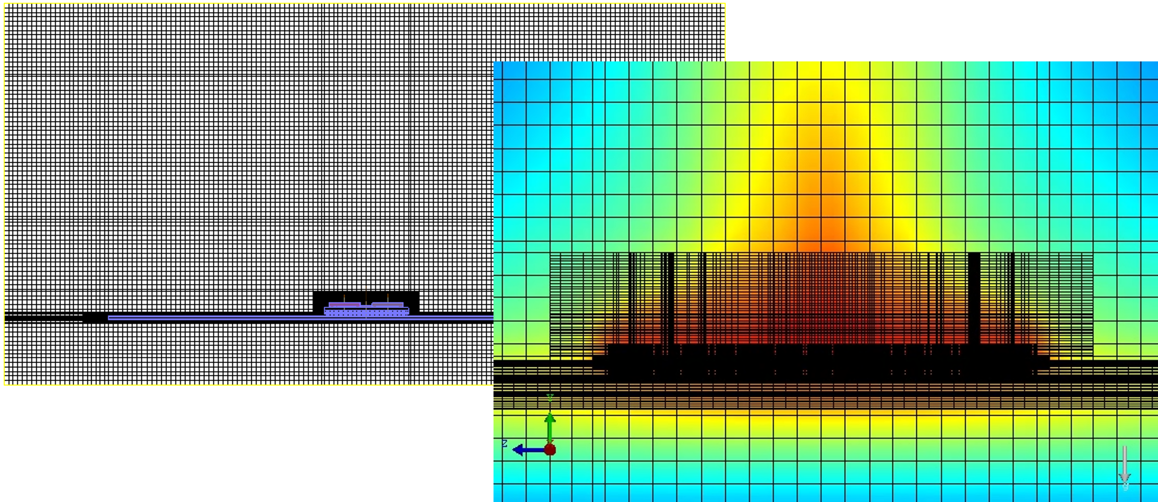 図16 詳細モデルのメッシュ分布