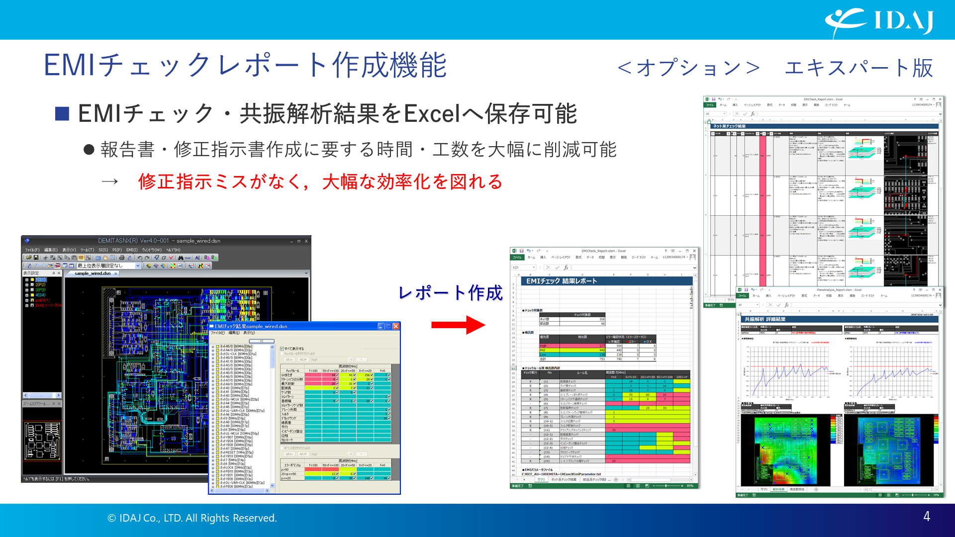 EMIチェックレポート作成機能