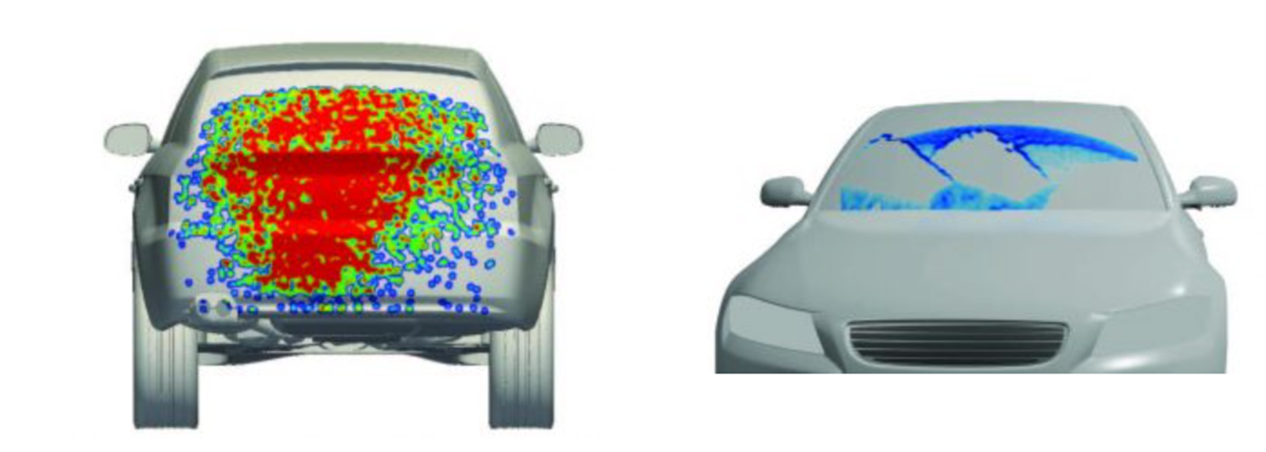 iconCFDを用いた車両の汚れの付着シミュレーション