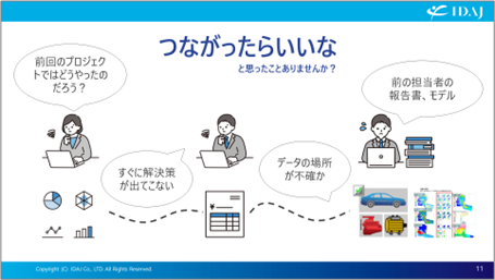 情報がつながらないことが原因となる課題