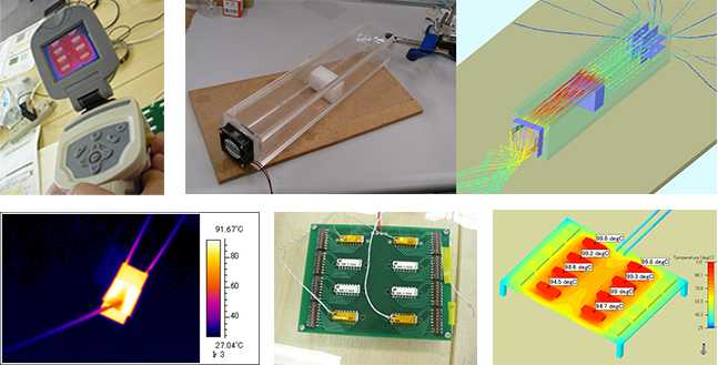 電子機器の温度測定とCAEのモデル化