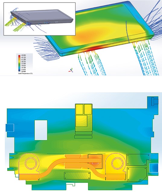 強制空冷タブレットの分解と熱解析（Surface）