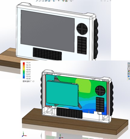 密閉筐体タブレットの熱解析​