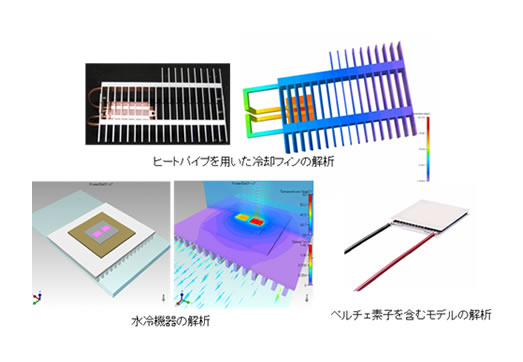 様々な冷却機構を併用したシステムの解析