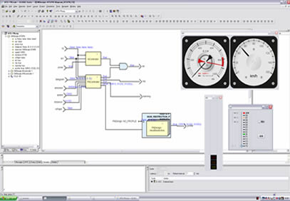 図1　SCADEで設計したATSモデルのシミュレーションテスト