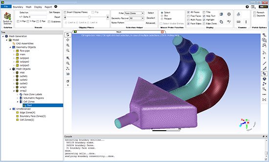 Ansys Fluent MeshingのGUI