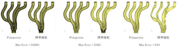 Polygonicaと標準機能の比較
