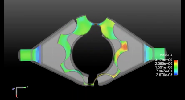 ギアポンプ内流れ解析
