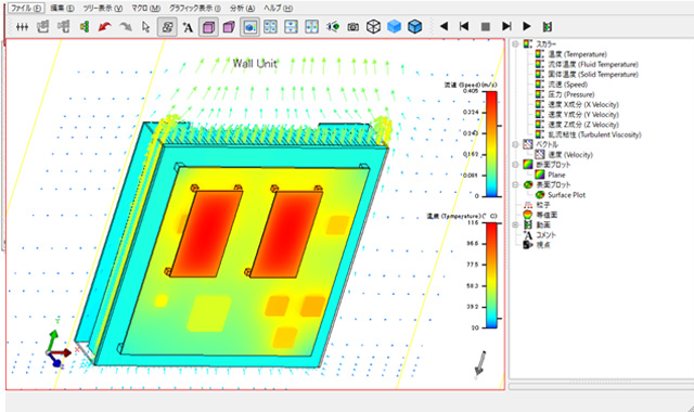 Simcenter Flotherm Viewerの図