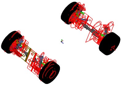 強化された車両モデリングの図
