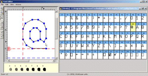 フォントエディタによるフォントのカスタマイズの図1