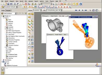 Abaqus/CAEのメインユーザインタフェース